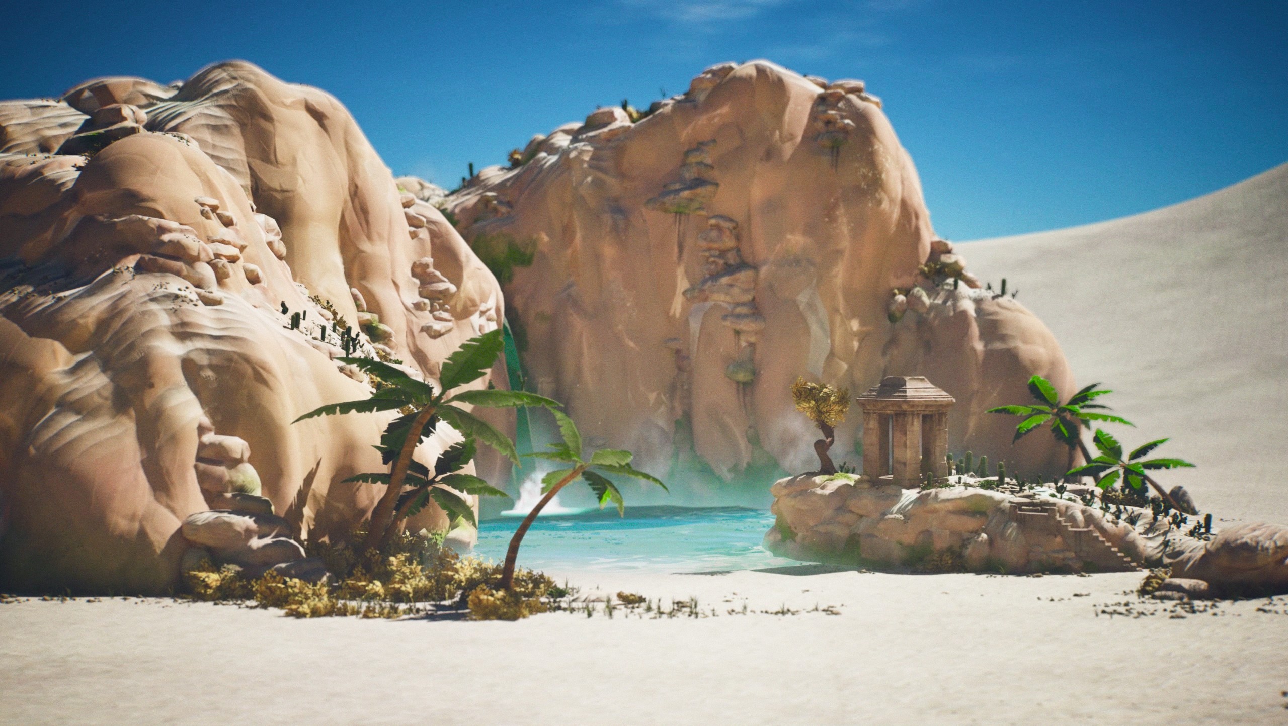 Oasis environment render
